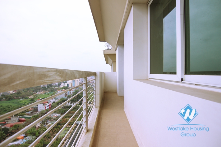Unfurnished 4 bedrooms apartment for rent in E building, Ciputra, Hanoi 